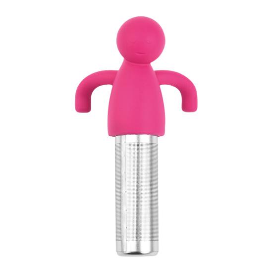 

Human-Shaped Silicone Tea Infuser with Stainless Steel Mesh Cute Loose Leaf Tea Strainer for Cup Teapot Heat-Resistant Creative Gift for Tea