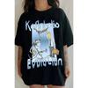 Korn Band T-Shirt Herren Damen Oversized Streetwear Y2k Retro Hip Hop Harajuku High Street Kurzarm Bequem Lässig Locker Damen Herren Kleidung