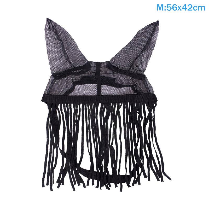 Fly Mask for Horses Delicate Woven Mesh 4 Trim Edges Reliable Fasteners Outdoor Grazing Insect Protection
