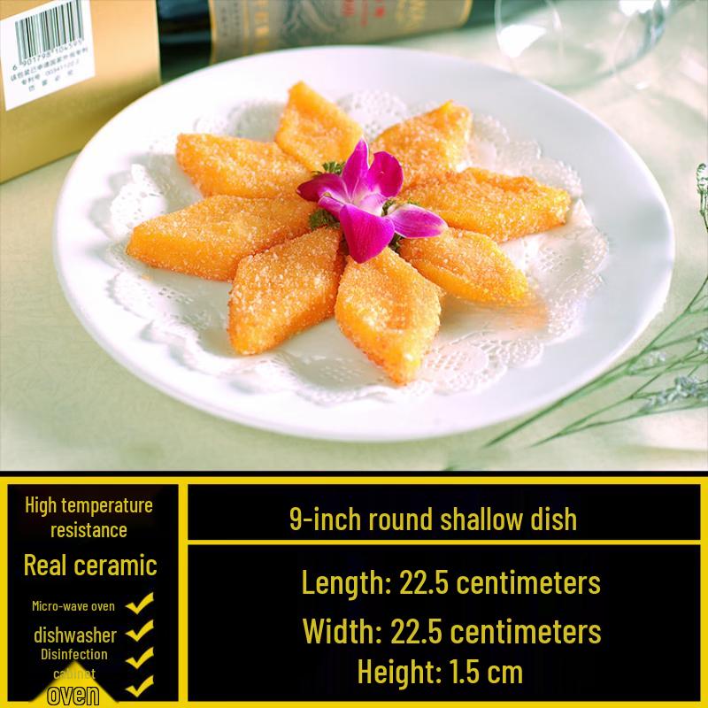 Minimalist Round Ceramic Dinner Plate