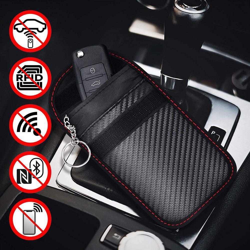 

High Quality Car Keys Signal Blocking Bag Remote Control Blocking Shielding Credit Card Bags Organizer For Privacy Protection