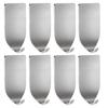 8 Pieces Stainless Steel Non Marking Adhesive Hook Door Organizer For Hanging