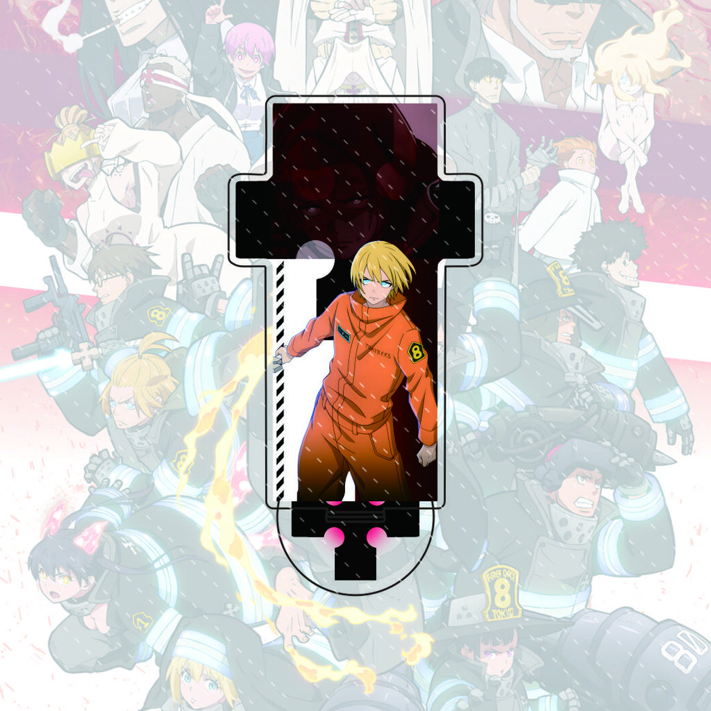 Anime Fire Force Enn No Shouboutai New 15cm Acrylic Stand Figure Standing Model Desktop Decoration Gift