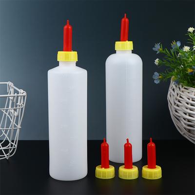 Pour Veau Porcelet Mouton Chèvre Animaux de Ferme Abreuvoir Mangeoire 400/500ML Agneau Biberon d'Allaitement avec 3 Tétines en Caoutchouc