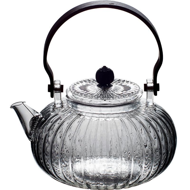 800ml High Temperature Resistant Teapot High Borosilicate Glass Stove Cooking Tea Thickened Glass Household Tea Brewing Teapot