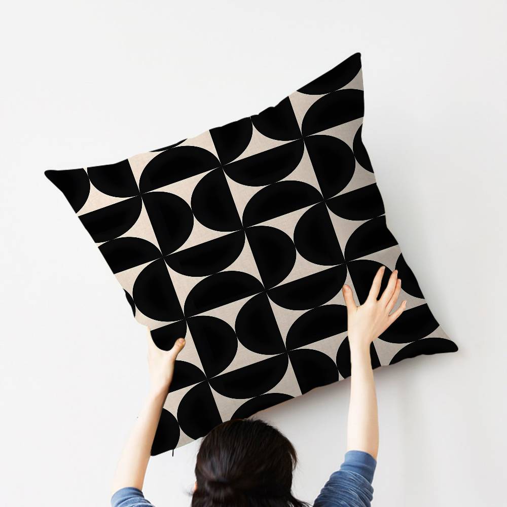 Abstract B-Bauhaus Geometry Cushion Cover Car Throw Pillow Case For Sofa Car Christmas Gift 40X40Cm 45X45Cm
