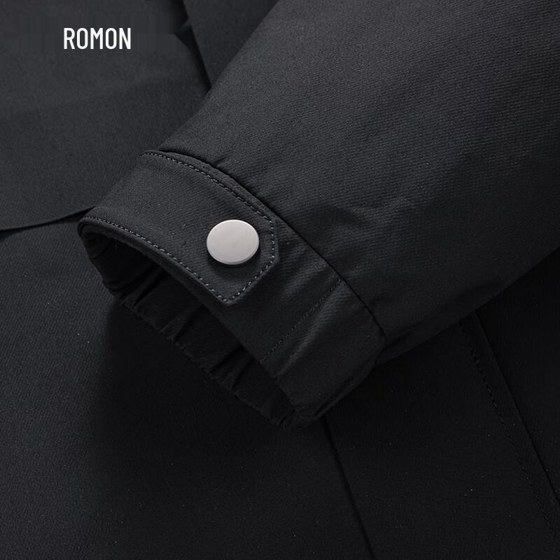 ROMON Men's Detachable Hood Anti-Wrinkle Business Casual Jacket