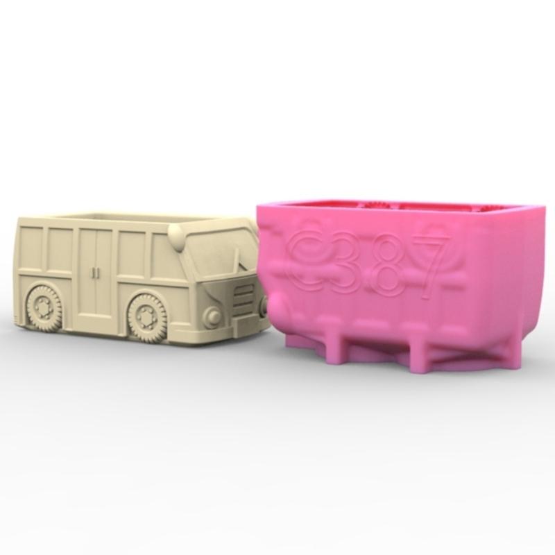 Motorcar Gypsum Silicone Mold Diy Succulents Concrete Flower Pot Vase Plaster Cement Mold Clay Mold Candle Holder Mold