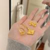Luxury Women Jewelry Set Italian Bucher Brushed Clover Necklace Diamond Star Earrings Flower Ring