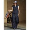 Johnature Simple Short Vest Long Pants Women Two Pieces Set Spring French Casual Long Pants Sets