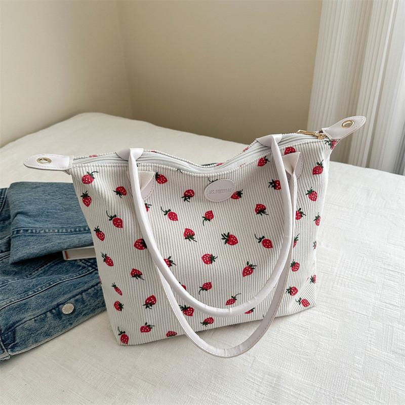 Fashionable Black Pink White Coffee Casual Tote Bag Durable Lightweight Travel Bag