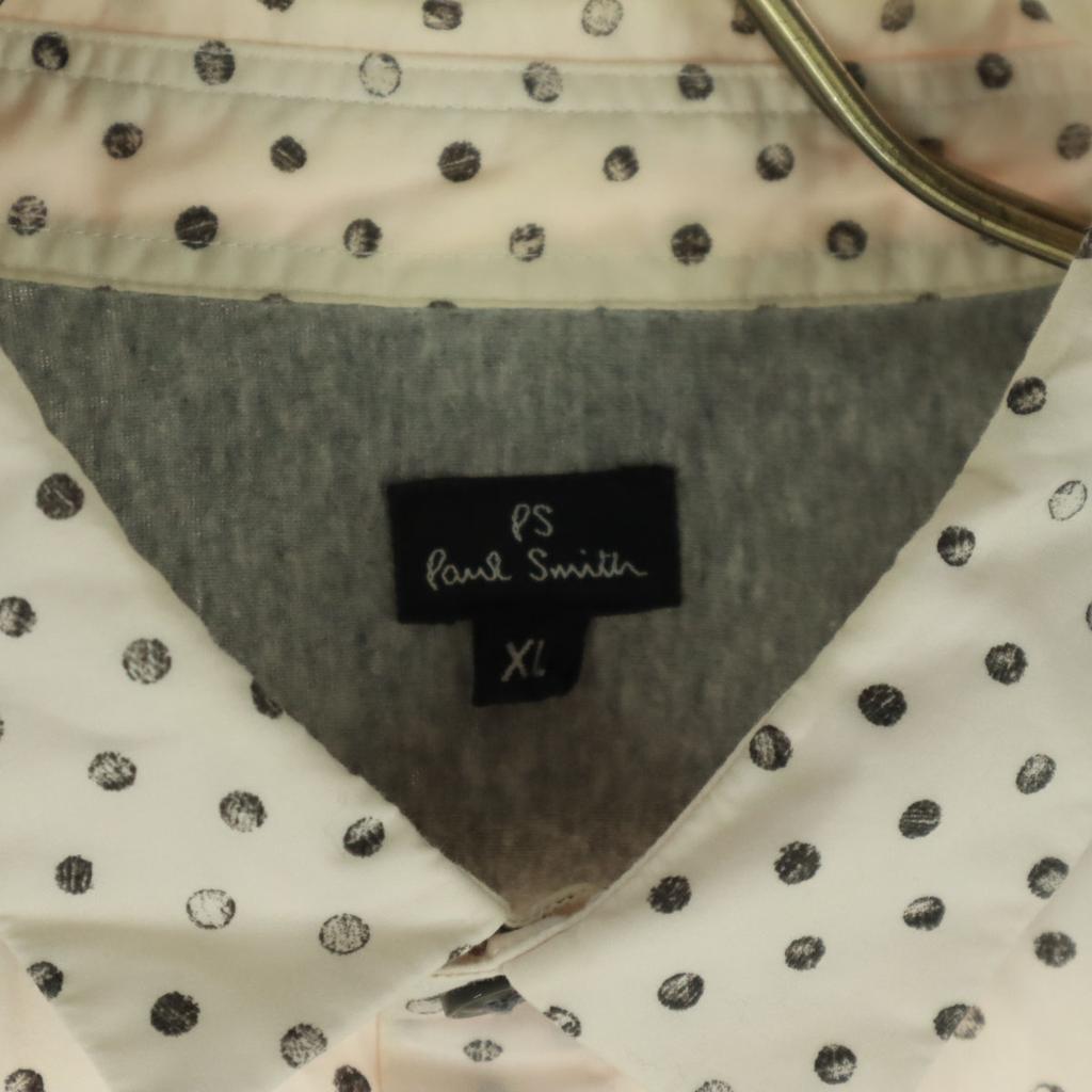 Paul Smith Made In Japan Dot Pattern Long Sleeve Cotton Shirt XL Pink Men's Used