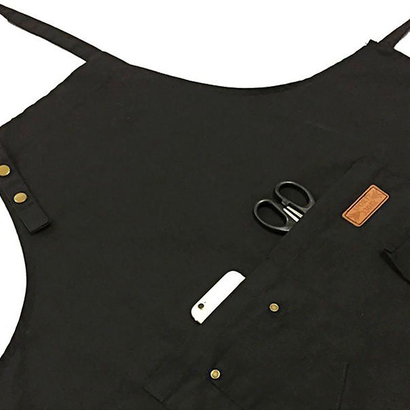 1 Stück Ölbeständige, einfache Kellner-Arbeitsuniform, hochwertige Antifouling-Schürze aus Segeltuch für vier Jahreszeiten, ärmellos, küchenspezifisch
