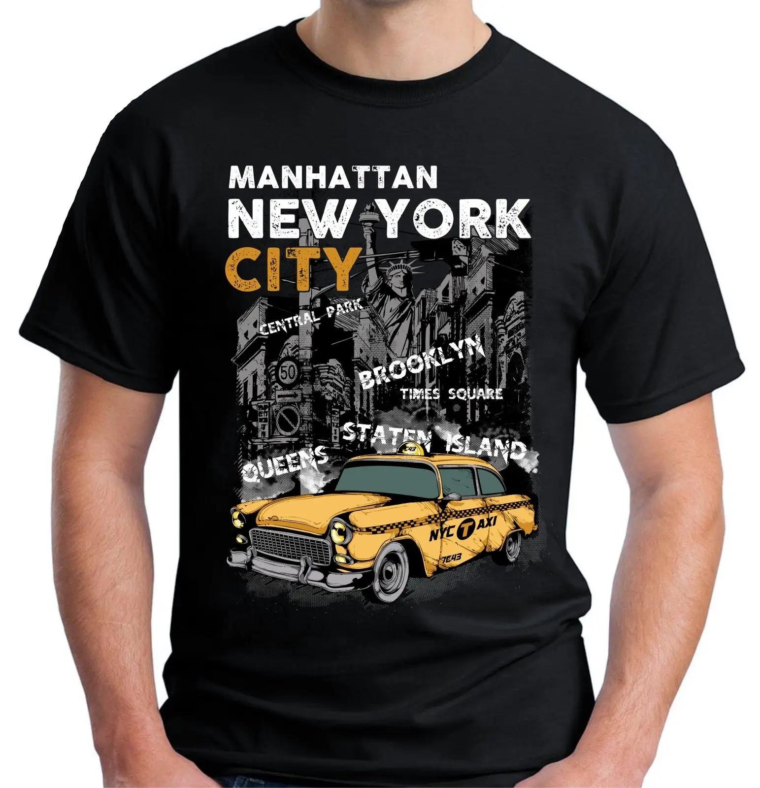 

Custom USA Retro City Scene New York Yellow Cab T Shirt. New 100% Cotton Short Sleeve O-Neck T-shirt Casual Mens Top - Men s ... S разноцветный