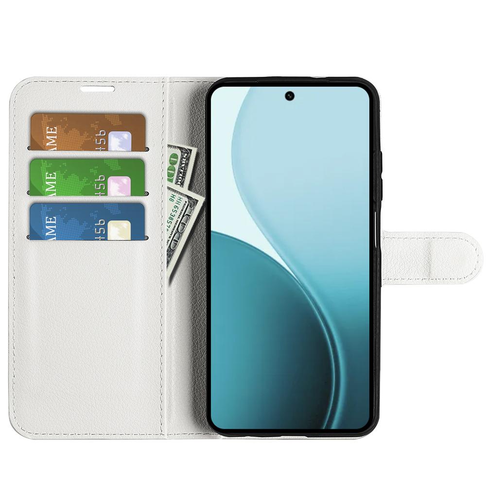 For Oppo Reno14 F 5G Case Litchi Texture Shockproof Leather Wallet Phone Cover