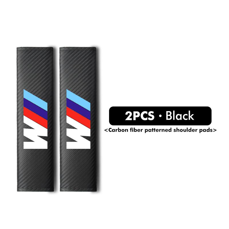 Carbon Car Seat Belt Cover Shoulder Protector Accessories For BMW M 1 3 4 5 6 7 Series X1 X3 X4 X5 G20 G38 F48 E36 E39