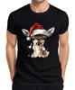 Fawn Christmas Watercolour Cute Gift Cute Santa Mens T-Shirt-