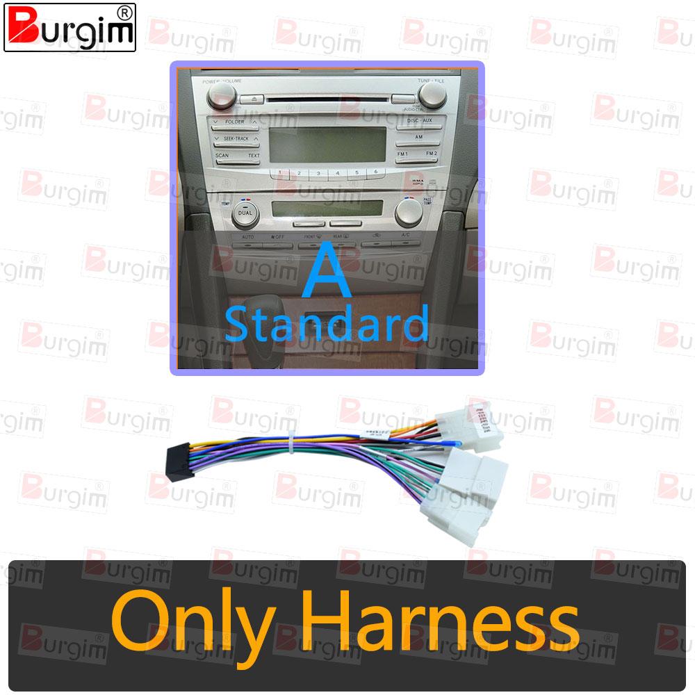 

Передня панель для автомагнітоли Toyota Camry Aurion XV40 2006-2011 9-дюймова 2DIN Панель для стереосистеми Джгут проводів Адаптер живлення Роз єм Only cable-1
