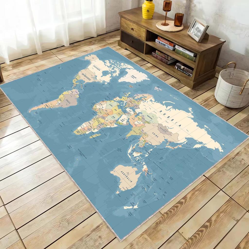 World Map Rugs Large World Map Rug World Atlas Rugs Map Rugs Hallway Rug Cool Rug Entryway Rug Pattern Rug Outdoor Rug