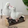 Two peace doves ornaments resin dove sculpture bird crafts outdoor garden courtyard decorations