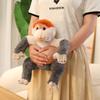 Simulation long nose monkey doll plush toy little monkey orangutan doll children soothing doll