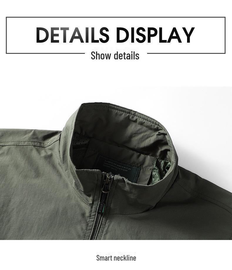 Herr Vår/Höst 2024 Lätt Väst med Fickor för Medelålders och Äldre