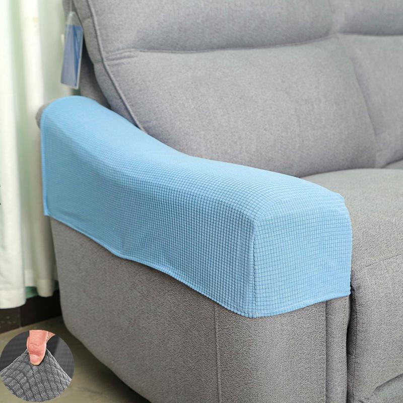2 PCS Solid High Quality Removable Armrest Covers Furniture Stretchy Chair Sofa Couch Arm Protector Home & Living Furniture