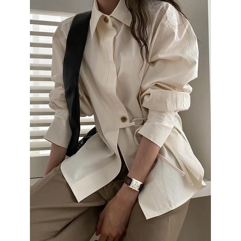 Spring Women's Casual Elegant Lace Print Blouse Polyester Spandex Floral Print Long Sleeve Round Neck Regular Sleeve Shirt