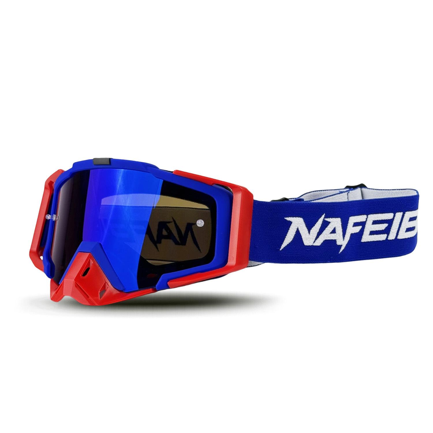 

Original Motorcycle Goggles N6Off-road outdoor cycling glasses windproof goggles for men N256-RER-Blue