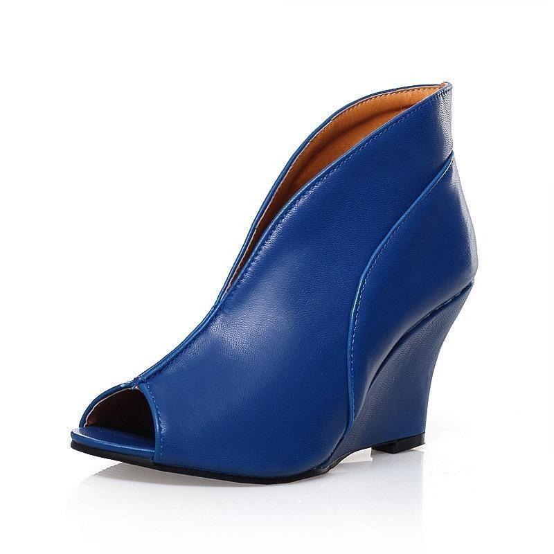 New Fashion Women High Heel Fish Mouth Sandals Shoes Wedge With Classic Appeal