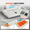Wall-Mounted Baby Changing Station, Horizontal Foldable Diaper Change Table with Safety Straps and Hanging Rods, Use in Commercial Bathrooms, Daycare