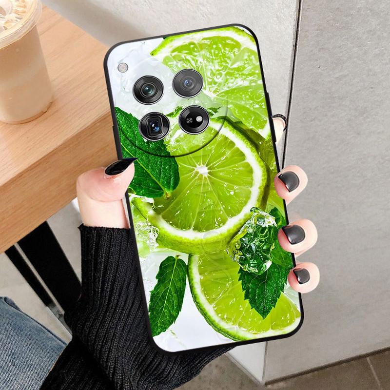 Etui Osłona Na OnePlus 12 Na OnePlus12 Fundas Nowe Czarne Miękki Silikon TPU Ochronne Etui Na Telefon Dla One Plus 12 Zderzak Coque