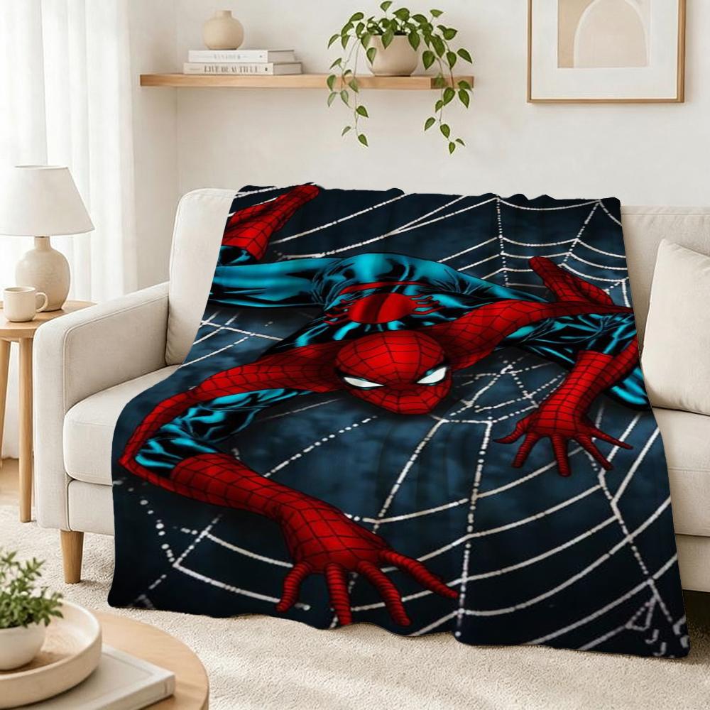 Spider Man Action Pose Blanket Blanket Soft And Comfortable Bedroom Digital Printing Machine Washable
