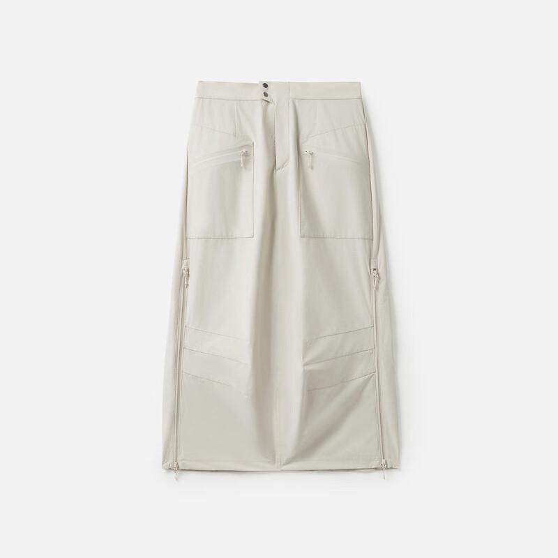 Women's Mid-Length Utility Skirt with Slit
