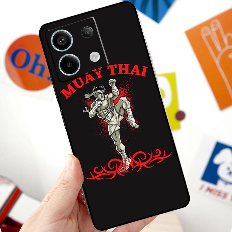 Muay Thai Fight Boxing Funda For Xiaomi Redmi Note 14 Pro 10 11 12 13 Pro 11S 12S Case For Redmi 15 14C 12C 10C 13C
