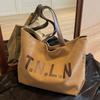 Commuter Bag Autumn New Student Class Casual Canvas Bag Female Tote Bag Large Shoulder Bag Large Capacity