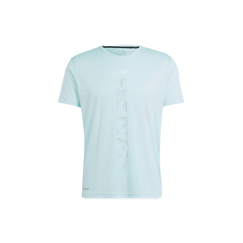 Adidas Agravic Trail Running Tee Men Tops Light-Green HZ6240