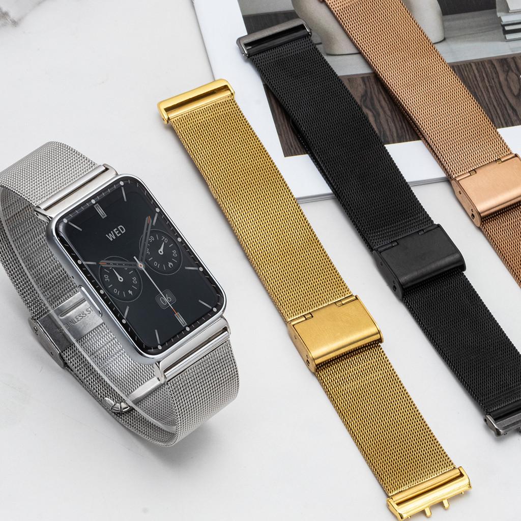 Metal Mesh Stainless Steel Strap for Samsung Galaxy Fit 3 Smartwatch Replacement Bracelet for Samsung Galaxy Fit 3 Watchband