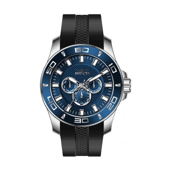 Used Invicta 37186 Pro Diver Chronograph 100m Water Resistant Fearless and Beautiful Blue Dial Not sold in Japan so difficult to obtain