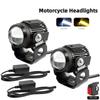 2PCS Relay Set Mini Driving Light Waterproof Motorcycle Light