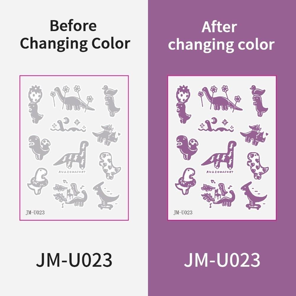 

DIY Photosensitive Temporary Tattoos Color Changing Tattoo Stickers Face Neck Shoulder Arm Style 8