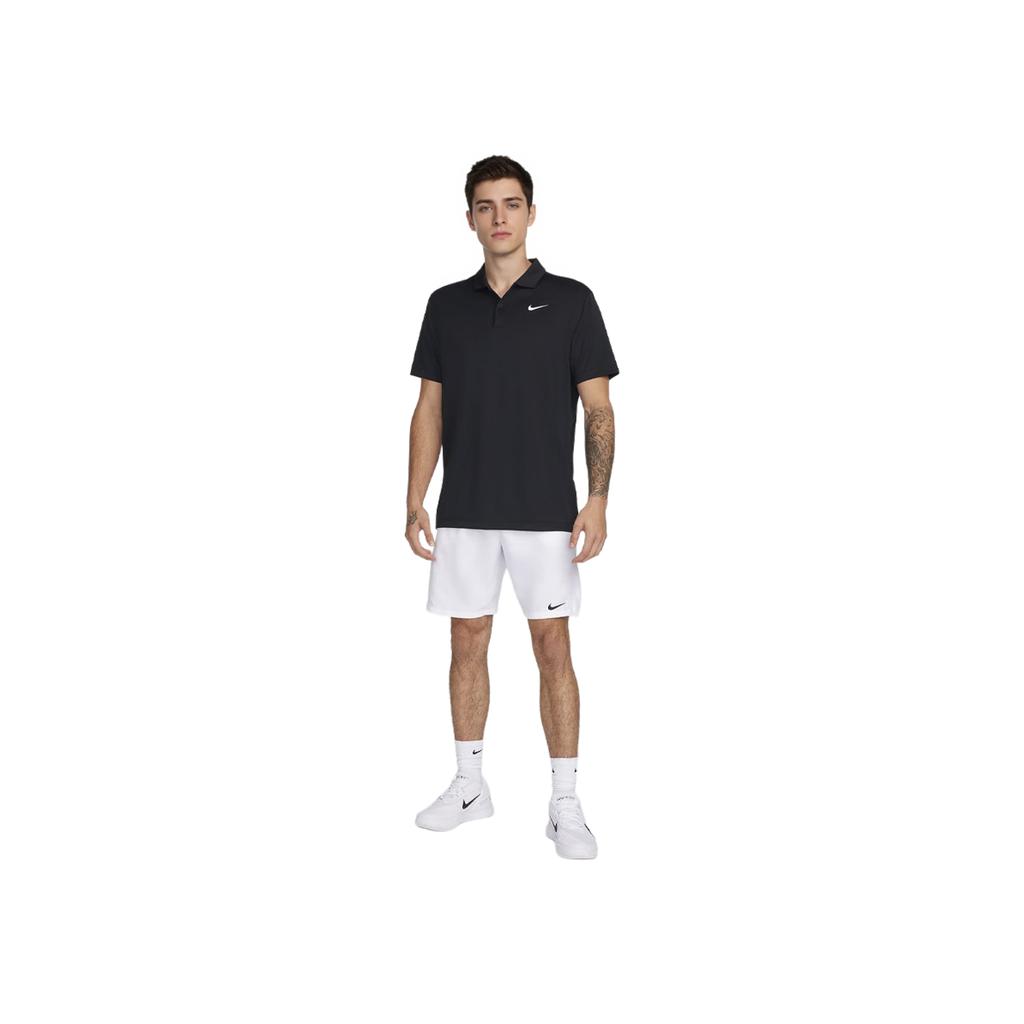Nike Court Victory Solid Logo Elastic Waist Tennis Shorts Men shorts White FD5384-100
