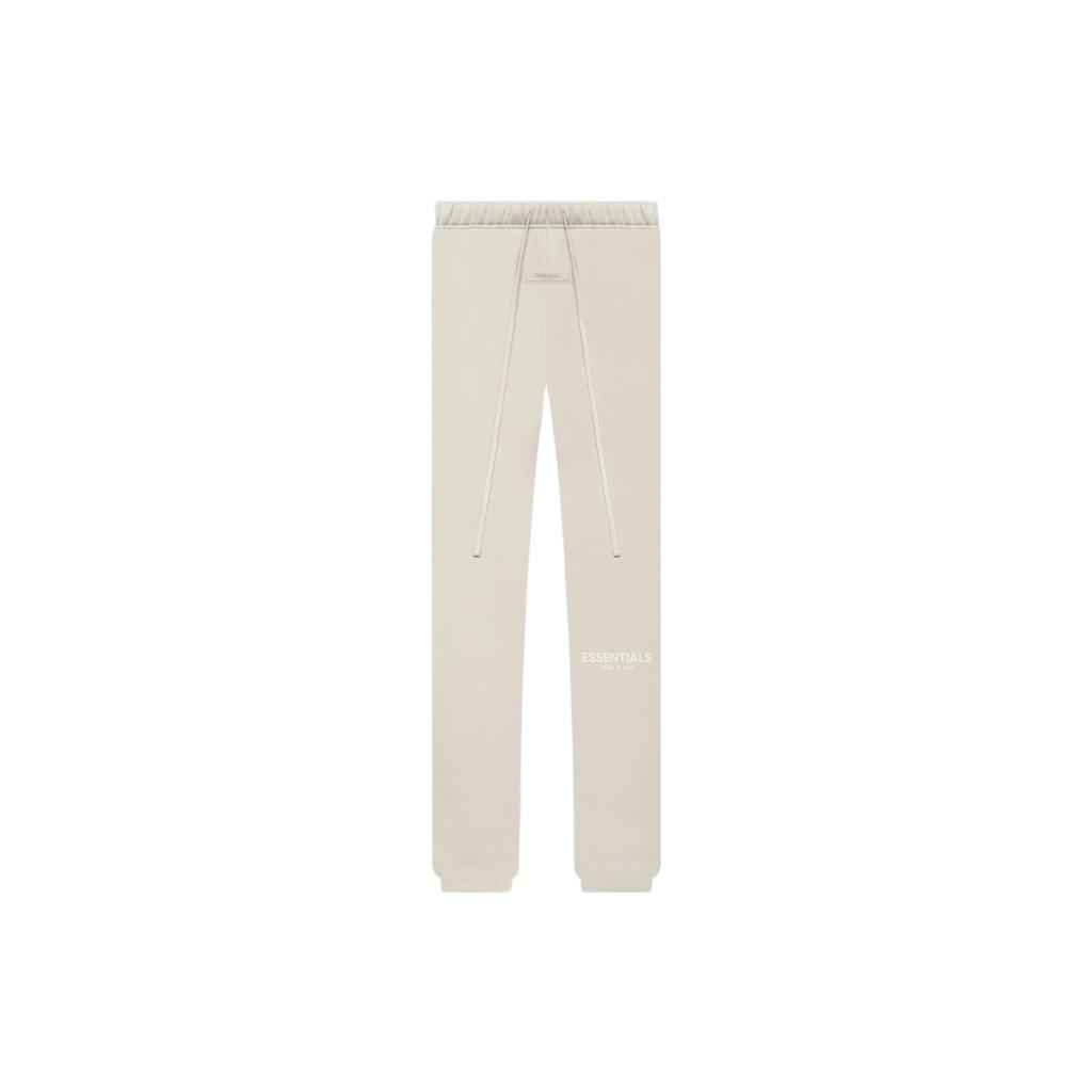 Fear of God Essentials SS22 Fleece-Lined Sweatpants With Embossed Logo Drawstring Men Bottoms Wheat FOG-SS22-133