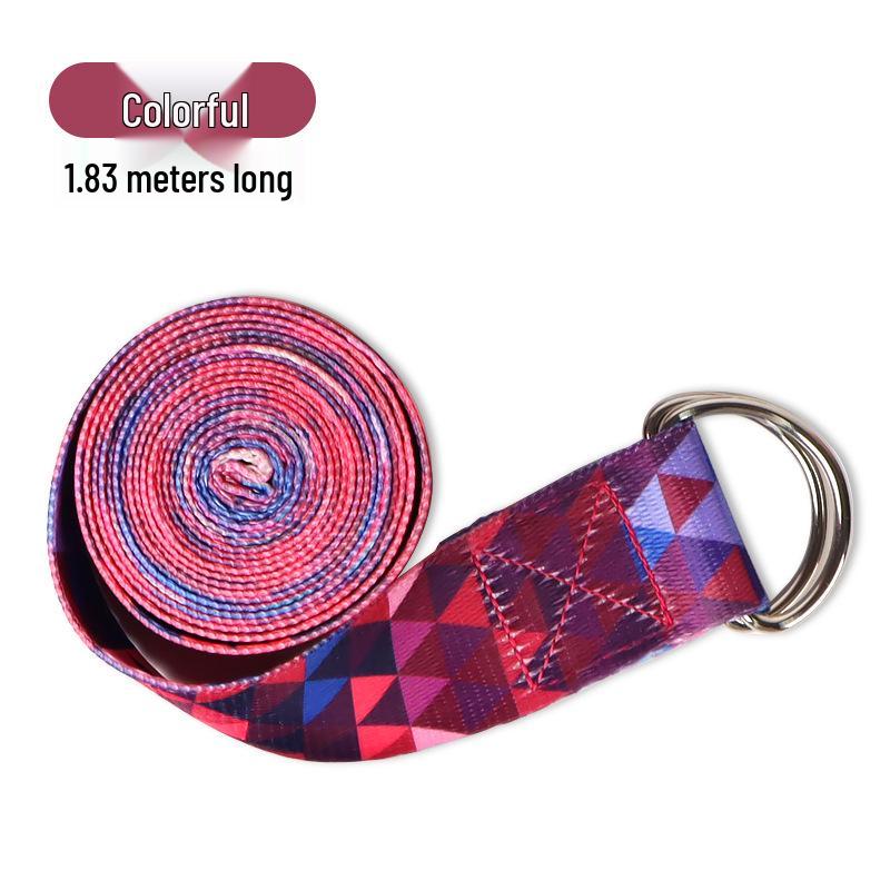 Ремень для растяжки в йоге Айенгара - Против сутулости, Раскрытие плеч, Неэластичный.