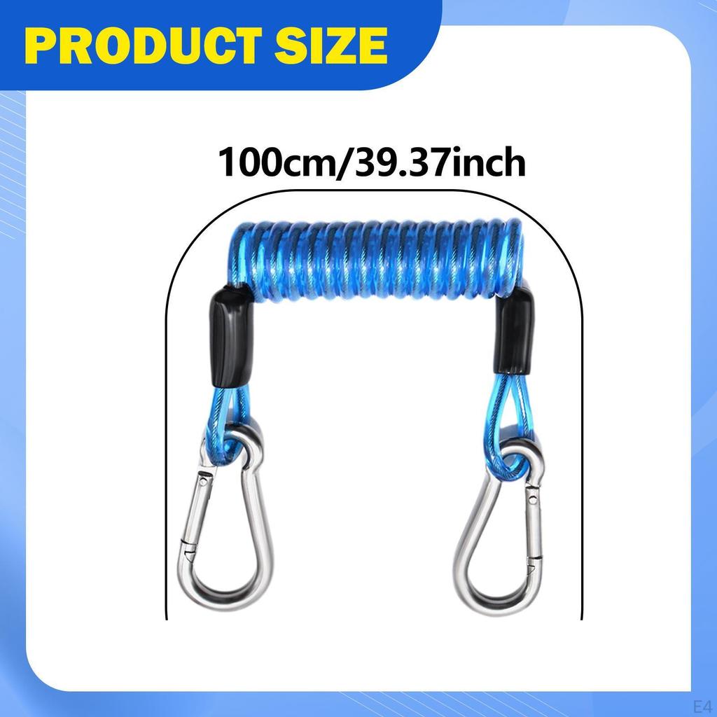 Kayak Paddle Leash Rope Paddleboard Accessories Connection Heavy Duty, for