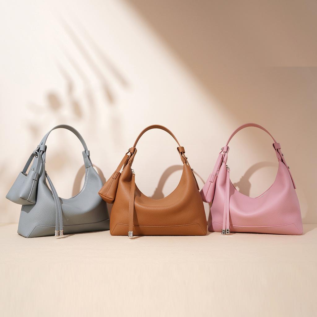 2025 New Women's Bag Kite Bag Series Niche Underarm Baguette Bag Grade Leather Shoulder Bag Messenger Bag