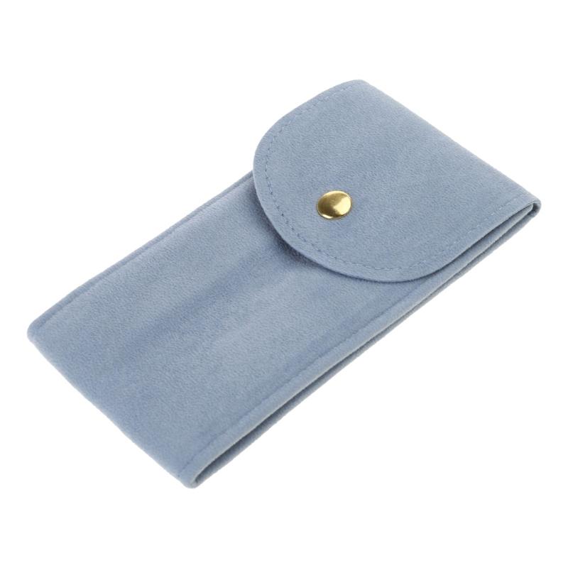 Portable Flannelette Fabric Watch Pouch Storage Bag Single Watch Travel for Case Organizer Display Pouch for Men and Wom