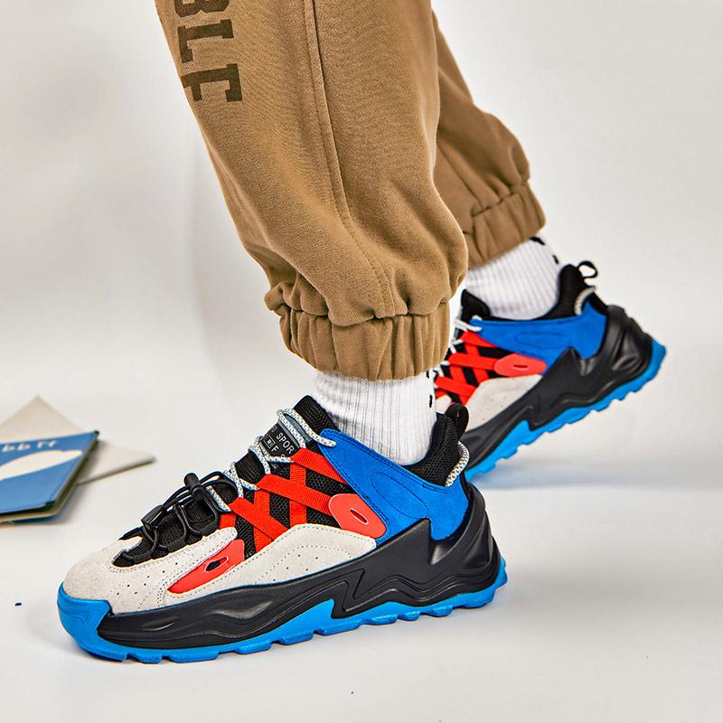 

Модные тенденции: универсальные мужские туфли на толстой подошве на высокой высоте, туфли на шнуровке с круглым носком, мужская повседневная износостойкая спортивная обувь 39