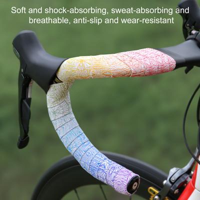 Bike Handlebar Tape for Road Bike High Stain Resistance Bicycle Handlebars Wrap Shock-Absorbing Non-Slip Comfortable Grip Tape with Bolt Stopper