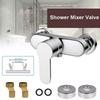 Shower Faucet Mixing Valve Bathroom Faucet Zinc Alloy Chrome Wall Mounted Bathroom Bathtub Shower Hot Cold Mixer Valve Tap